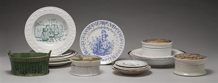 Lot image - Group of English Pottery Articles