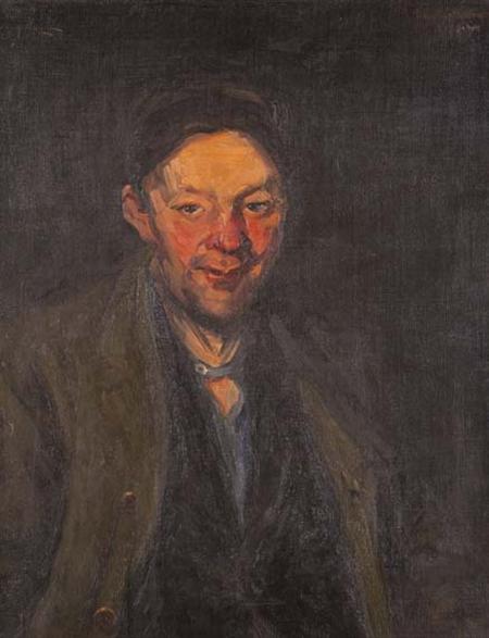 Lot image - Hendrik (Henry) J. Glintenkamp 1887-1946 Portrait of a Man, Purportedly a Self Portrait of the Artist