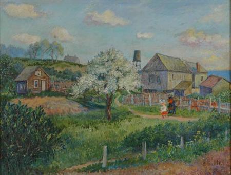 Lot image - David Burliuk 1882-1967 The Way Home, 1944