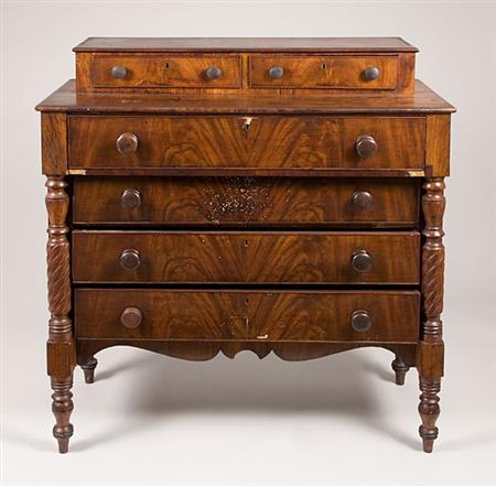 Lot image - Late Federal Mahogany Chest of Drawers