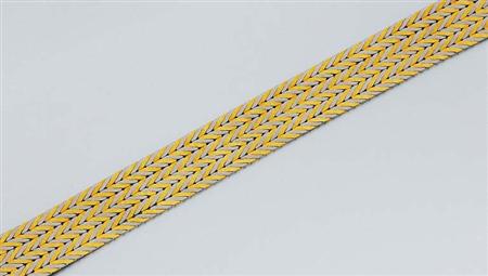 Lot image - Two-Color Gold Bracelet