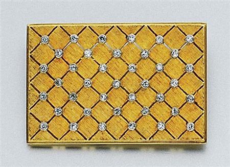Lot image - Gold and Diamond Brooch