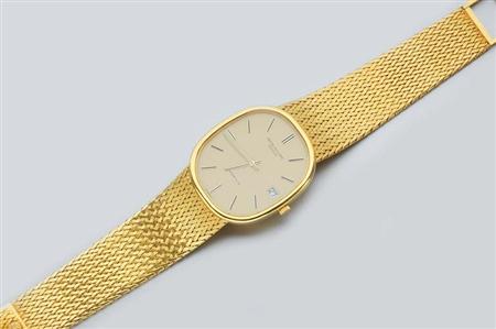 Lot image - Gentlemans Gold Wristwatch
