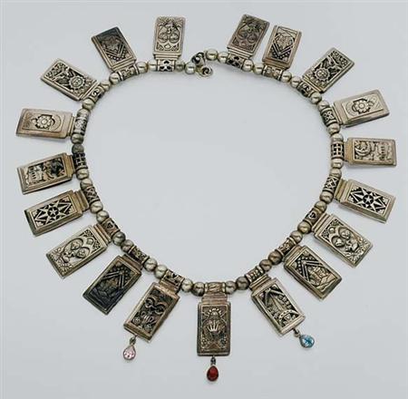 Lot image - Silver Fringe Necklace