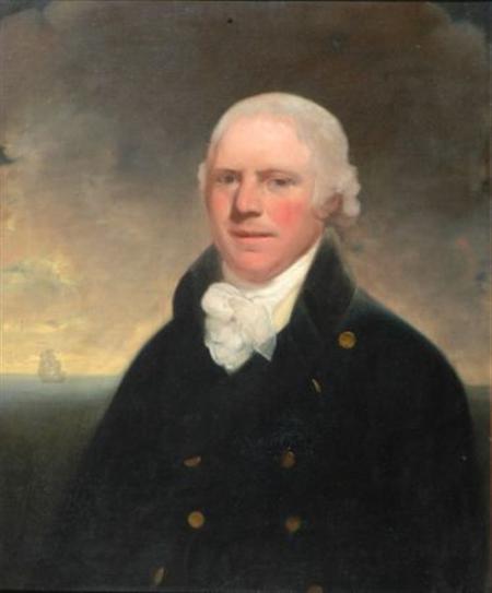 Lot image - English School Early 19th Century Portrait of Captain Boyd