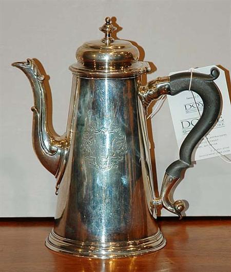 Lot image - George II Silver Coffee Pot