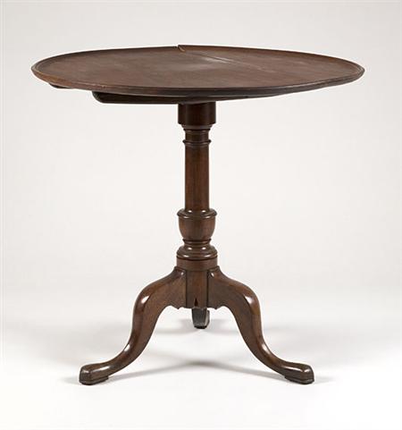 Lot image - George III Mahogany Tip-Top Tripod Table
