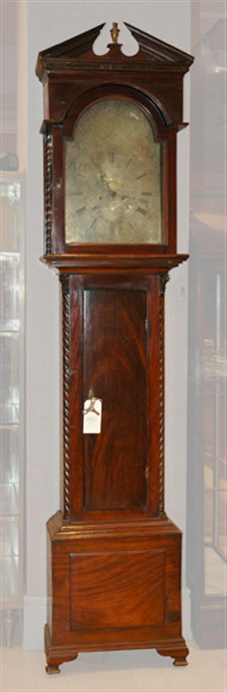 Lot image - George III Mahogany Tall Case Clock