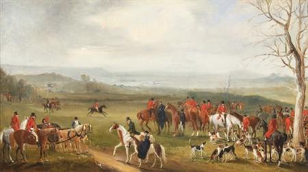 Lot image - John E. Ferneley British, 1782-1860 The Quorn Hunt