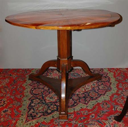 Lot image - Continental Neoclassical Walnut Side Table
