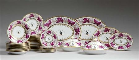 Lot image - Worcester Flight, Barr & Barr Porcelain Dinner Service