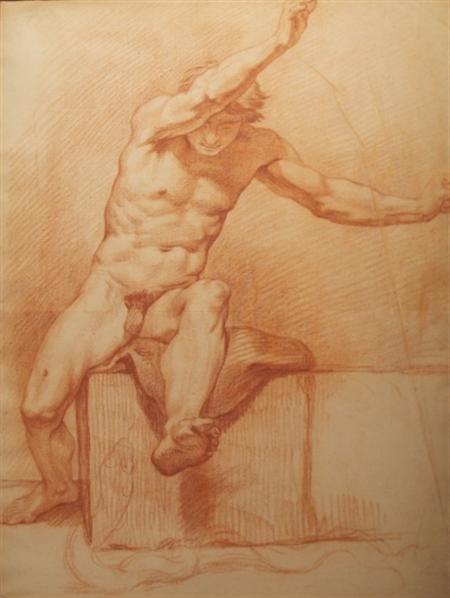 Lot image - French School 18th/19th Century The Surprise