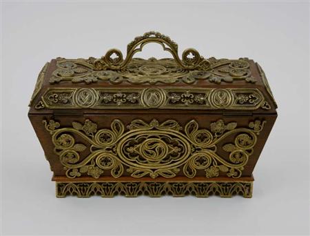 Lot image - Victorian Gilt-Bronze Mounted Rosewood Tea Caddy