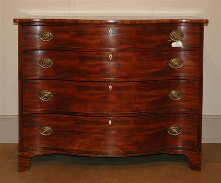 Lot image - George III Mahogany Chest of Drawers
