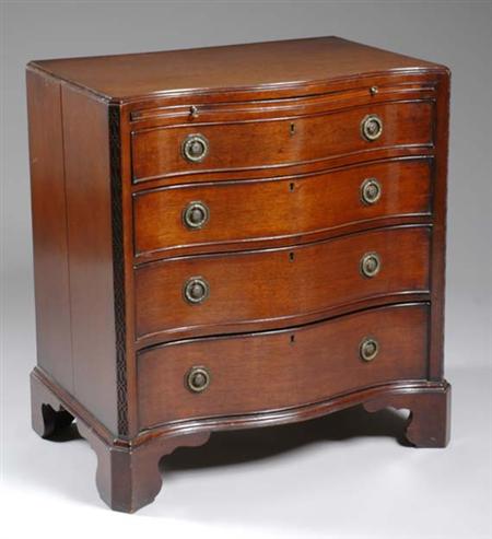 Lot image - George III Mahogany Chest of Drawers