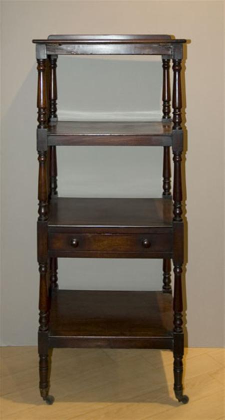 Lot image - Late George III Mahogany Whatnot