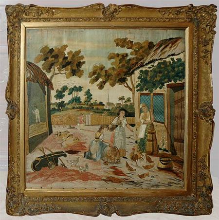 Lot image - English Needlework Sampler