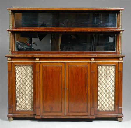 Lot image - Regency Gilt-Bronze Mounted Rosewood Chiffonier