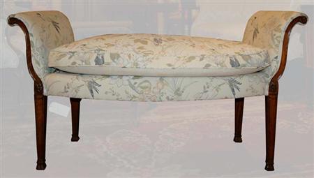 Lot image - Regency Mahogany Window Bench