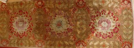 Lot image - Aubusson Pile Carpet Fragment
