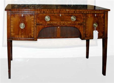 Lot image - George III Inlaid Mahogany Sideboard