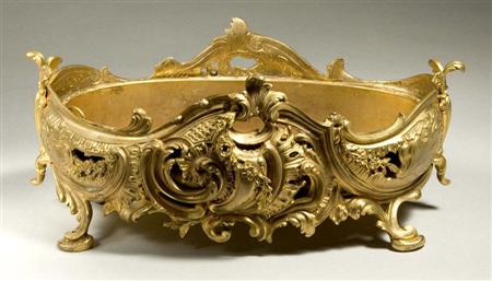 Lot image - Louis XV Style Gilt-Metal Jardiniere