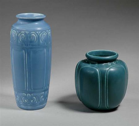 Lot image - Two Rookwood Pottery Vases