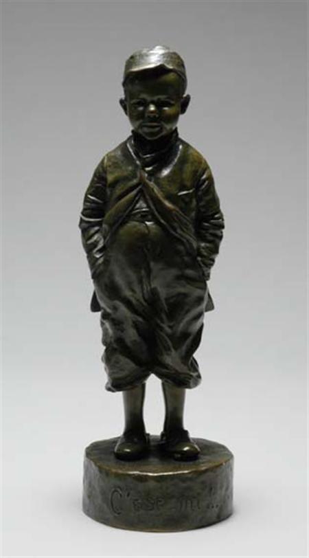 Lot image - Bronze Figure Cest Mi
