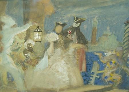 Lot image - Charles Constantine Hoffbauer French/American, 1875-1957 The Country Fair, Illustration for War and Peace, circa 1943 and Scene from...