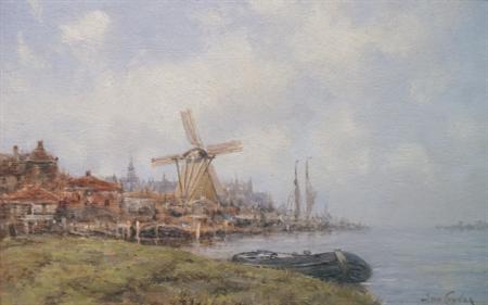 Lot image - Jan van Couver Dutch, 1836-1909 Kuilenberg, Holland