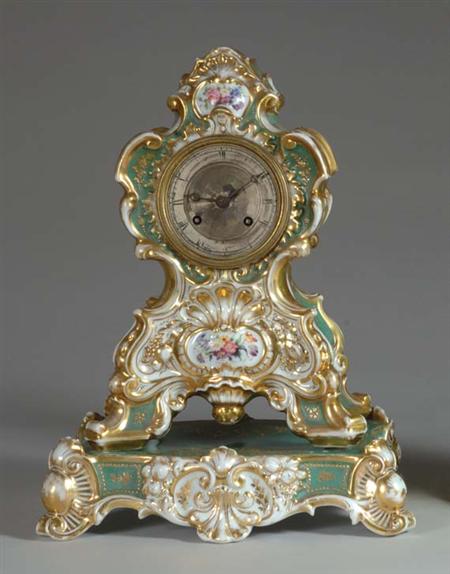 Lot image - Russian Porcelain Mantel Clock