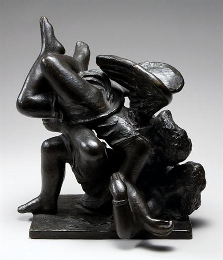 Lot image - Gerhardt Henning Swedish, 1880-1967 Cupid and Psyche, 1928