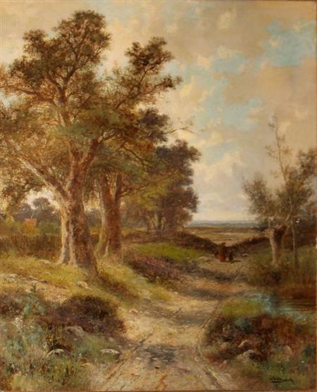 Lot image - Abraham Hulk Jr. British, 1851-1922 The Road Home