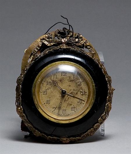 Lot image - Louis XVI Style Gilt-Metal Travel Clock
