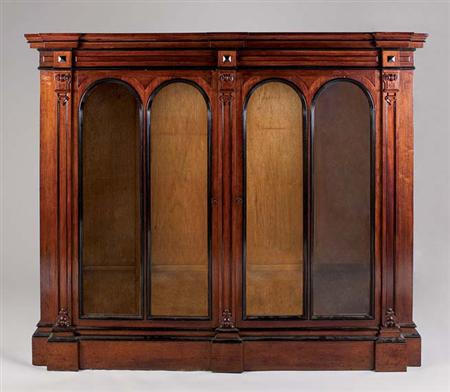 Lot image - American Renaissance Revival Mahogany Bookcase