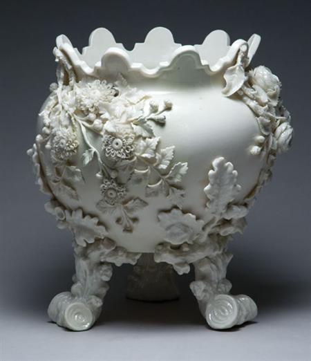 Lot image - Belleek Parian China Bowl