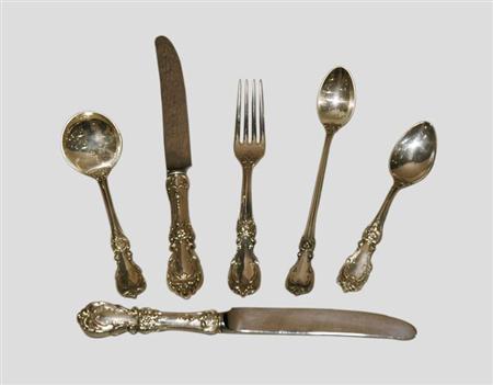Lot image - Reed & Barton Sterling Silver Flatware Service