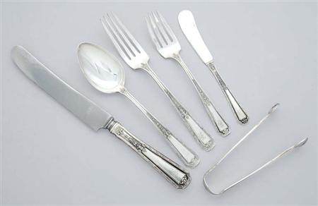 Lot image - Towle Sterling Silver Flatware Service