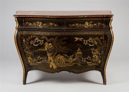 Lot image - Italian Rococo Style Chinoiserie Decorated Commode
