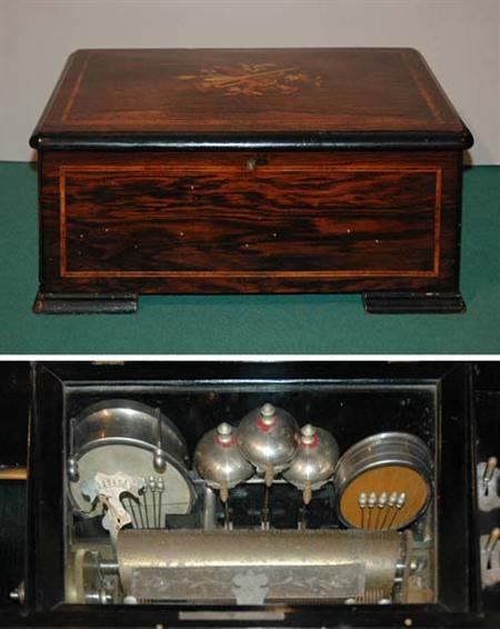 Lot image - Swiss Cylinder Music Box