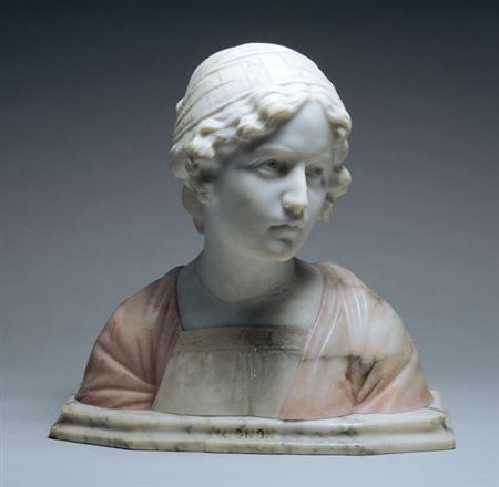 Lot image - Marble Bust of Mignon