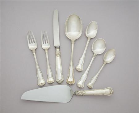 Lot image - Tiffany & Co. Sterling Silver Flatware Service