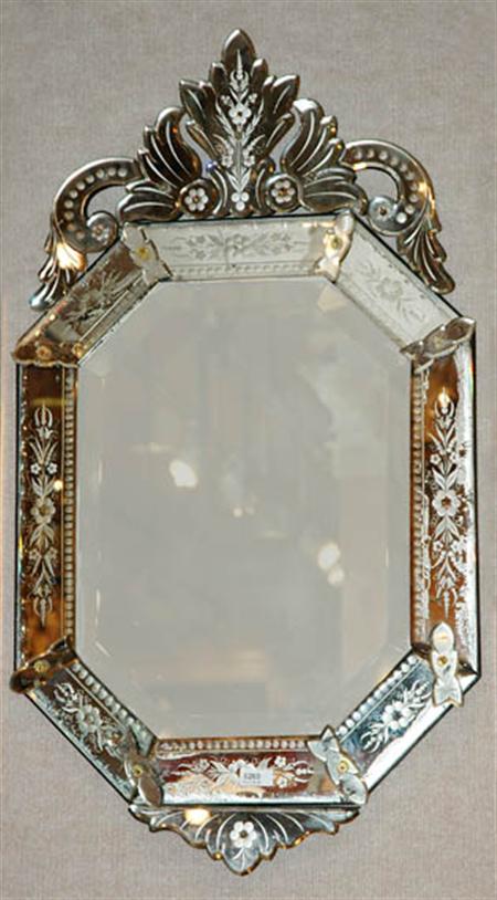 Lot image - Venetian Mirror Framed Mirror