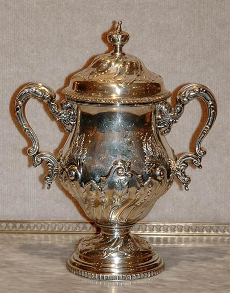 Lot image - American Sterling Silver Covered Vase