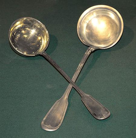 Lot image - Two Continental Silver Ladles