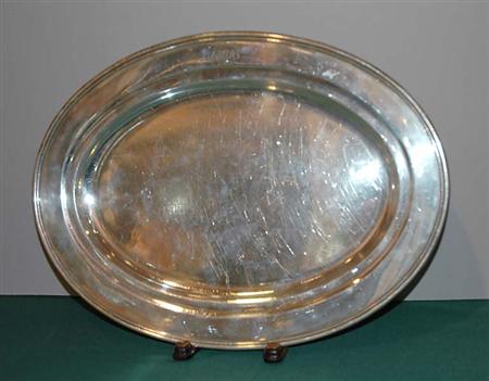 Lot image - Tiffany & Co. Makers Sterling Silver Platter