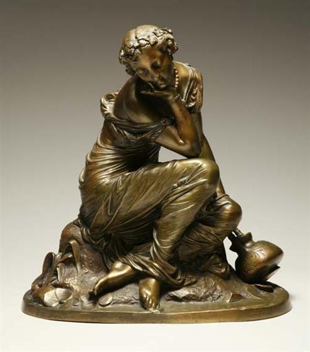Lot image - Bronze Figure of a Water Carrier
