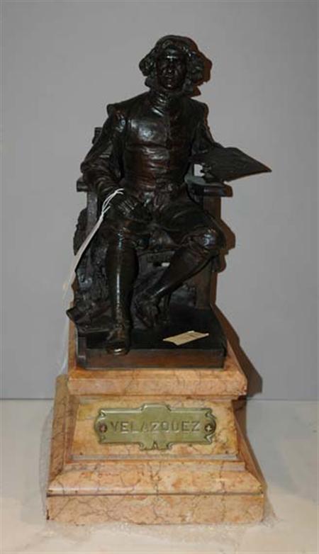 Lot image - Bronze Figure of Velasquez