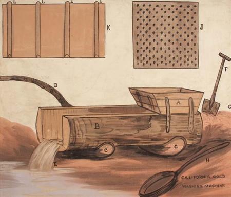 Lot image - American School 20th Century California Gold Washing Machine