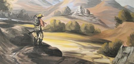 Lot image - American School Late 19th/Early 20th Century Miner Near Tuolumne, California